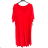 Women's Cotton Short Sleeve Summer Dress (S / M / L / XL ONE SIZE) ITALIAN FASHION IMD22472 60/62 red