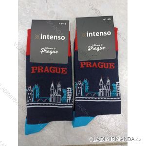 Happy Prague Men's Socks (41-43, 44-46) POLISH FASHION DPP22162/DR