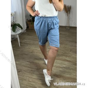 Women's Plus Size Denim Shorts Shorts (56/58 ONE SIZE) POLISH FASHION IMWT24024