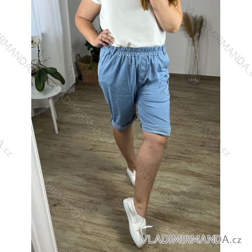 Women's Plus Size Denim Shorts Shorts (56/58 ONE SIZE) POLISH FASHION IMWT24024