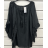 Women's Oversize Short Sleeve Tunic (S/M ONE SIZE) ITALIAN FASHION IMPSH2322161