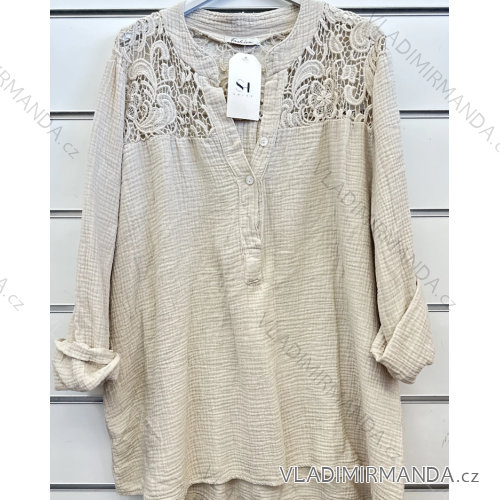 Women's Oversize Short Sleeve Tunic (S/M ONE SIZE) ITALIAN FASHION IMPSH2322161