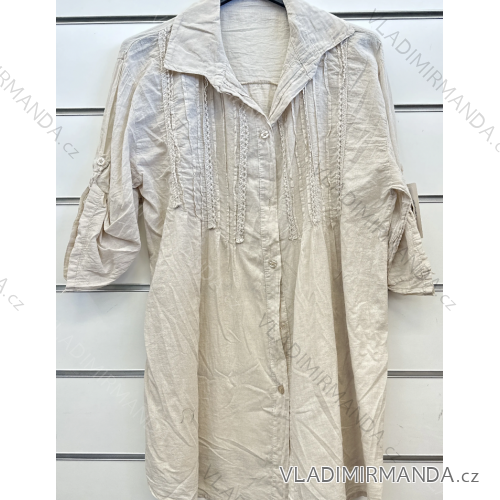 Women's Oversize Short Sleeve Tunic (S/M ONE SIZE) ITALIAN FASHION IMPSH2322161