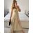 Women's Strapless Long Party Dress (S/M ONE SIZE) ITALIAN FASHION IMPSH2380156 béžová S/M