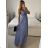 Women's Strapless Long Party Dress (S/M ONE SIZE) ITALIAN FASHION IMPSH2380156 béžová S/M