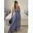 Women's Strapless Long Party Dress (S/M ONE SIZE) ITALIAN FASHION IMPSH2380156 béžová S/M