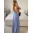 Women's Strapless Long Party Dress (S/M ONE SIZE) ITALIAN FASHION IMPSH2380156 béžová S/M