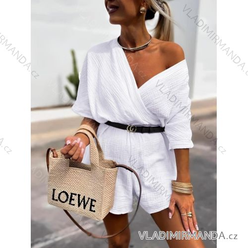Overall summer short elegant short sleeve women (S / M ONE SIZE) ITALIAN FASHION IMD22498