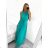 Women's Sleeveless Long Party Dress (S/M ONE SIZE) ITALIAN FASHION IMM24M156