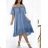 Women's Long Chiffon Short Sleeve Dress (S/M ONE SIZE) ITALIAN FASHION IMWGM23456