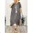 Women's Long Chiffon Short Sleeve Dress (S/M ONE SIZE) ITALIAN FASHION IMWGM23456