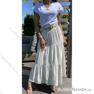 Sukně dlouhá s páskem madeira boho dámská (S/M/L ONE SIZE) ITALSKÁ MÓDA IMWAD24169