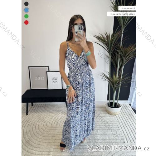 Women's Long Chiffon Short Sleeve Dress (S/M ONE SIZE) ITALIAN FASHION IMWGS231048