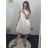 Women's Long Chiffon Short Sleeve Dress (S/M ONE SIZE) ITALIAN FASHION IMWGS231048