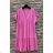 Women's Long Sleeve Summer Dress (S/M ONE SIZE) ITALIAN FASHION IMPES238990 růžová fuchsiová S / M