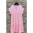 Women's Long Sleeve Summer Dress (S/M ONE SIZE) ITALIAN FASHION IMPES238990 růžová fuchsiová S / M