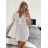 Women's Summer Cotton Short Sleeve Dress (S/M ONE SIZE) ITALIAN FASHION IM722253