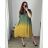 Women's Long Chiffon Short Sleeve Dress (S/M ONE SIZE) ITALIAN FASHION IMWGS231048