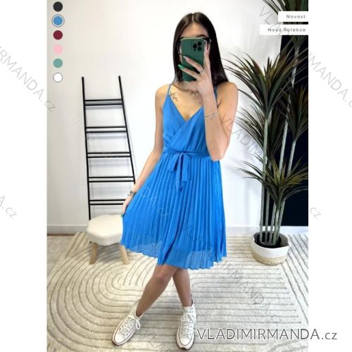 Women's Long Chiffon Short Sleeve Dress (S/M ONE SIZE) ITALIAN FASHION IMWGS231048