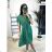 Women's Long Chiffon Short Sleeve Dress (S/M ONE SIZE) ITALIAN FASHION IMWGS231048