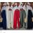 Kalhoty letní oversize dámské (S/M ONE SIZE) ITALSKÁ MODA IM424441/DU červená S/M