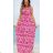 Women's Summer 3/4 Long Sleeve Dress (S/M ONE SIZE) INDIAN FASHION IMPEM23CA772