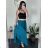 Women's Summer Long Harem Pants (42/44/46 ONE SIZE) ITALIAN FASHION IM424361 zelená smaragdová S / M