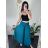 Women's Summer Long Harem Pants (42/44/46 ONE SIZE) ITALIAN FASHION IM424361 zelená smaragdová S / M