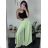 Women's Summer Long Harem Pants (42/44/46 ONE SIZE) ITALIAN FASHION IM424361 zelená smaragdová S / M