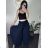 Women's Summer Long Harem Pants (42/44/46 ONE SIZE) ITALIAN FASHION IM424361 zelená smaragdová S / M