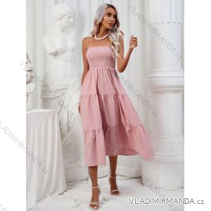 Šaty letní carmen dámské (S/M/L ONE SIZE) ITALSKÁ MÓDA IMWKK24080