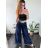 Kalhoty dlouhé dámské (S/M ONE SIZE) ITALSKÁ MÓDA IMM24M4312