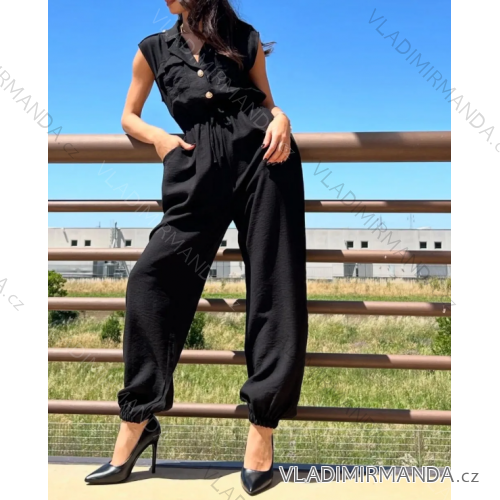 Women's Long Chiffon Short Sleeve Dress (S/M ONE SIZE) ITALIAN FASHION IMWGS231048 S / M black