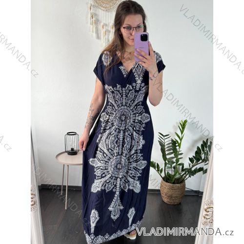 Women's Summer Icecool Sleeveless Long Dress (M/L-XL/2XL) AINUOSI ITALIAN FASHION IMB23H01