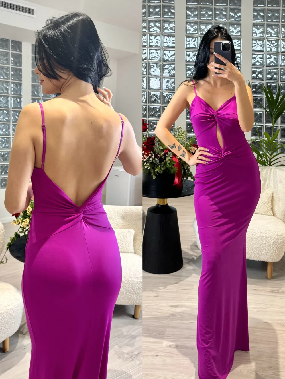 Šaty dlhé elegantné na ramienka dámske (S/M ONE SIZE) TALIANSKA MÓDA IMPBB24B24747