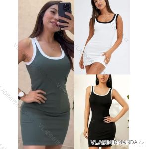 Šaty krátké letní na ramínka dámské (S/M/L ONE SIZE) ITALSKÁ MÓDA IMM24M55577/DUR