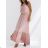 Women's Long Chiffon Short Sleeve Dress (S/M ONE SIZE) ITALIAN FASHION IMWGS231048