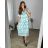 Women's Lace Cotton Short Sleeve Dress (S/M ONE SIZE) ITALIAN FASHION IMM23M7267