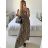 Women's Long Summer Short Sleeve Dress (S/M ONE SIZE) ITALIAN FASHION IM323101