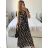 Women's Long Summer Short Sleeve Dress (S/M ONE SIZE) ITALIAN FASHION IM323101