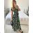 Women's Long Summer Short Sleeve Dress (S/M ONE SIZE) ITALIAN FASHION IM323101