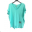 Women's Plus Size Short Sleeve Tunic (2XL/3XL/4XL ONE SIZE) ITALIAN FASHION IMC23258/DR -   zelená limetková -   2XL/3XL