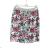 Summer short skirt with flowers ladies oversized (uni xl-xxl) ITALIAN FASHION IMB20219 L / XL white