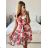 Women's Long Sleeve Summer Dress (S/M ONE SIZE) ITALIAN FASHION IMPES238990  dark pink