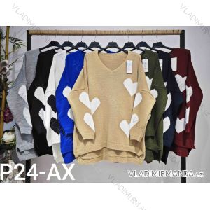 Women's knitted turtleneck long sleeve sweater (S / M ONE SIZE) ITALIAN FASHION IMWT21264