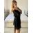 Women's Long Elegant Sleeveless Jumpsuit (S/M ONE SIZE) ITALIAN FASHION IMWGS231166 S / M black