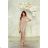 Women's Long Elegant Dress with Wide Straps (SL) FRENCH FASHION FMPEL23VELVET beige 44