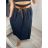 Women's long skirt with belt (S/M/L ONE SIZE) ITALIAN FASHION IM324121 -   dark blue -   M / L