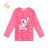 T-shirt with long sleeves children's girls girls (98-128) KUGO HL9309