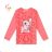 T-shirt with long sleeves children's girls girls (98-128) KUGO HL9309